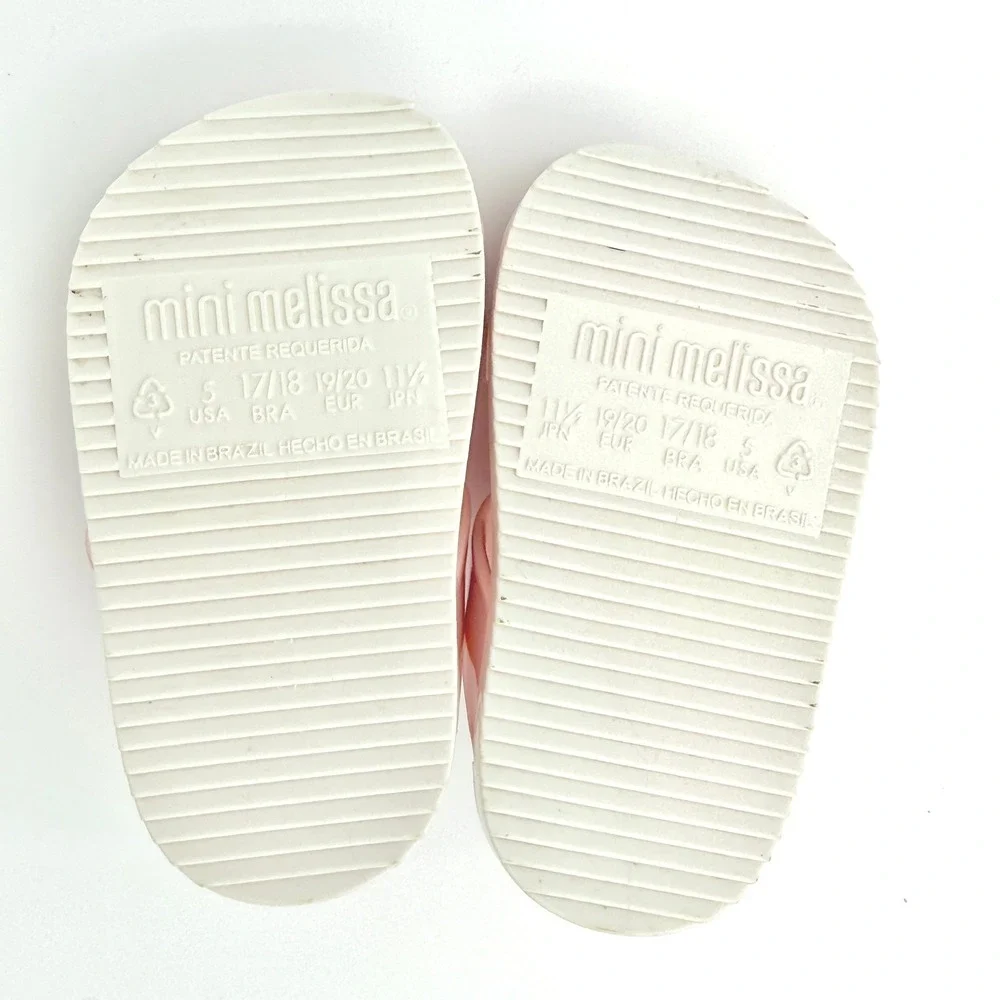 Mini Melissa Kids Play Mickey & Minnie Sandal 5 Pink Disney Summer Vacation Shoe